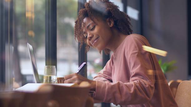 istock young African woman using laptop indoor 1143273119