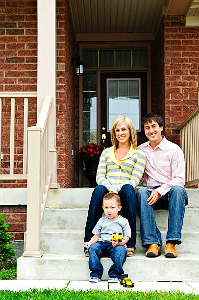istock Happy family at home 114327405
