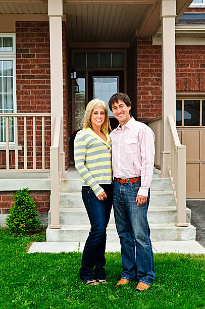 istock Happy couple at home 114327411
