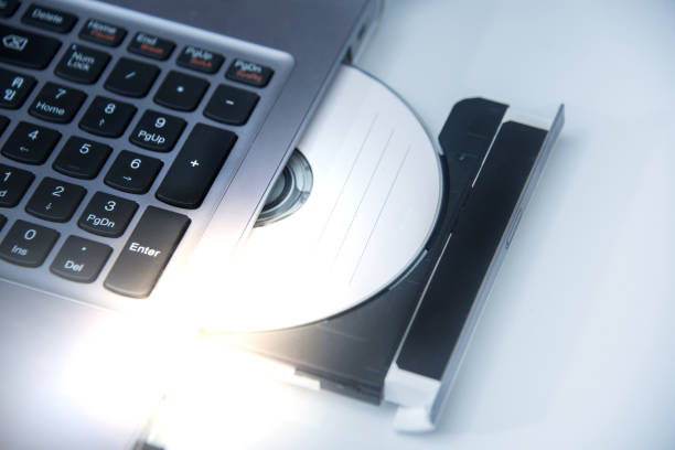 istock Closeup top view cd/dvd tray drive 1143278342