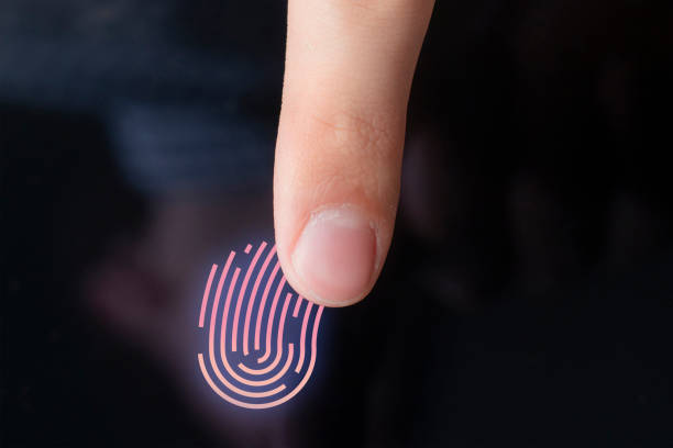 istock person scan finger print on his mobile device b 1143278457