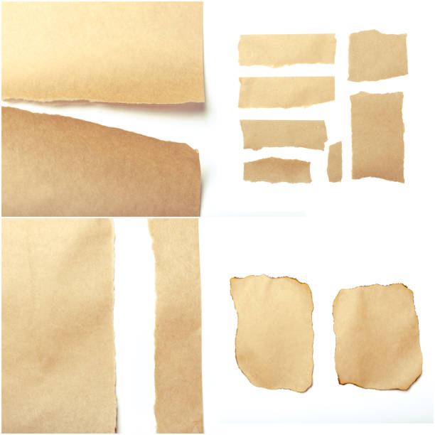 istock brown ripped pieces of paper on white background 1143278708