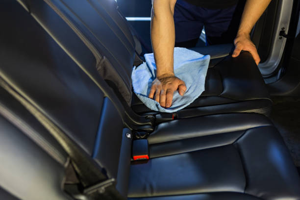 istock Car care concept, detailing and cleaning details. 1143282952