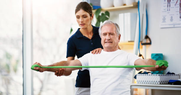 istock He's working hard to stay active and healthy 1143283586