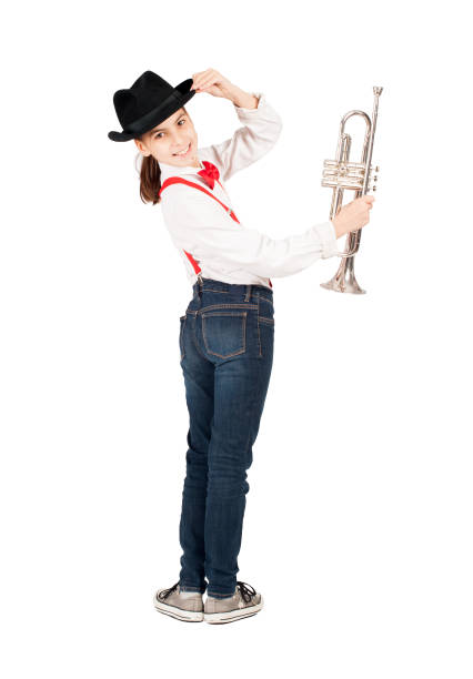 istock little girl with trumpet 1143285925