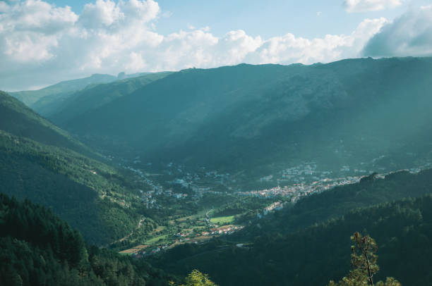 istock Valley of Zezere River with village underneath 1143286500