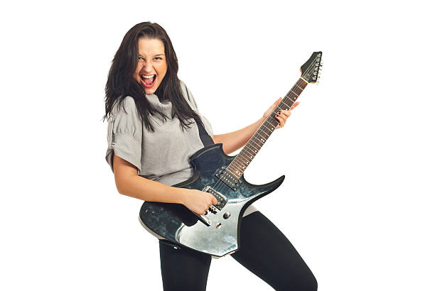 istock Guitarist woman singing 114328667