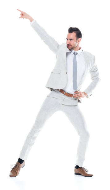 istock Handsome businessman is excited and dancing 1143289533