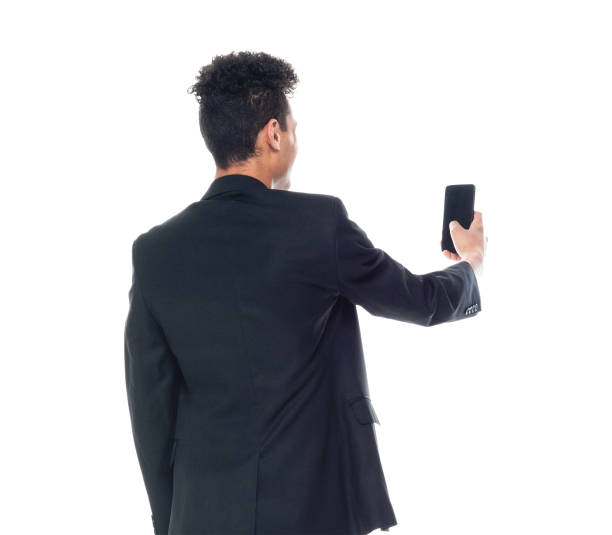 istock Good looking African American businessman - taking a selfie 1143289939