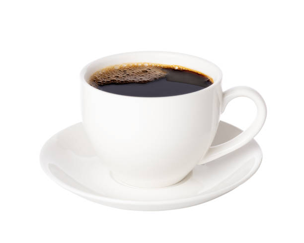 分離されたコーヒーカップ - コーヒー栽培 ストックフォトと画像