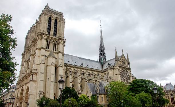 istock Notre-Dame de Paris, famous Catholic cathedral, historical and architectural monument 1143290193