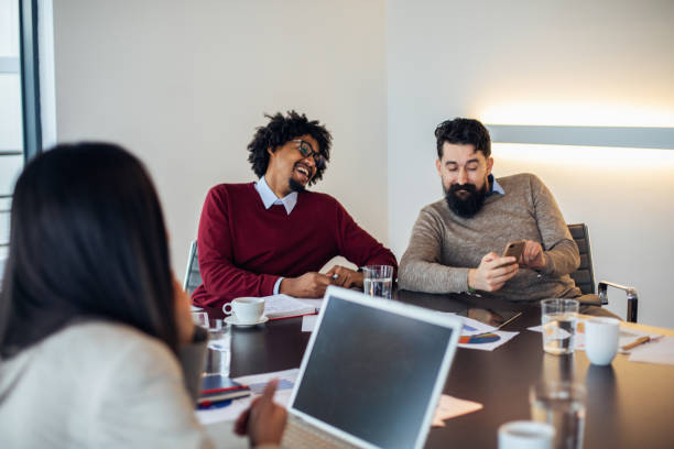 istock Multi-ethnic group of colleagues at meeting 1143291716