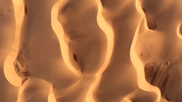 Desert dune pattern. Aerial view