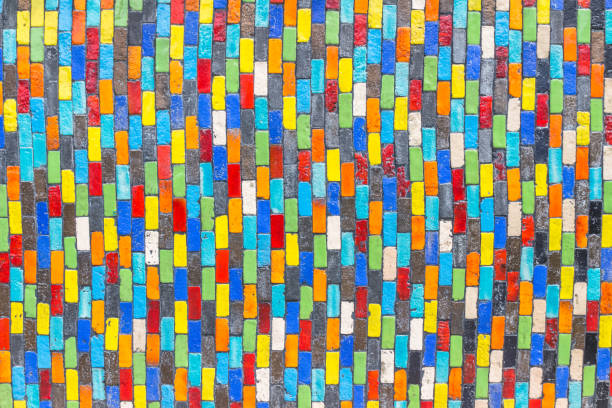 istock The surface of the ceramic colorful. 1143299123