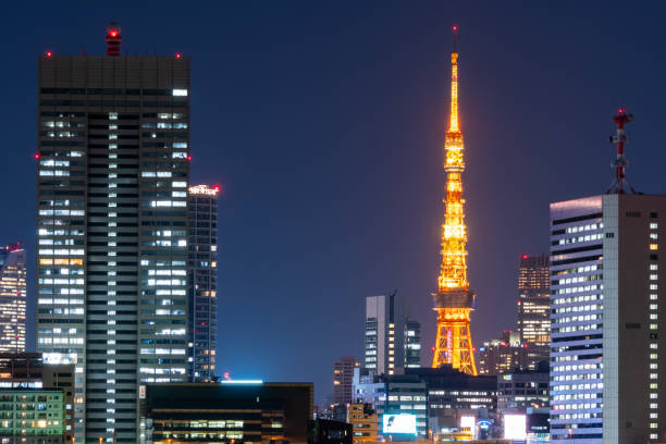 istock Tokyo tower and cityscape in Japan 1143299638