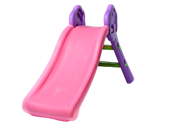 istock Pink slide for kid with isolated on white background 1143302761