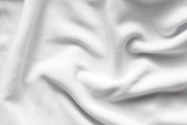 istock Texture of white fleece fabric 1143303329