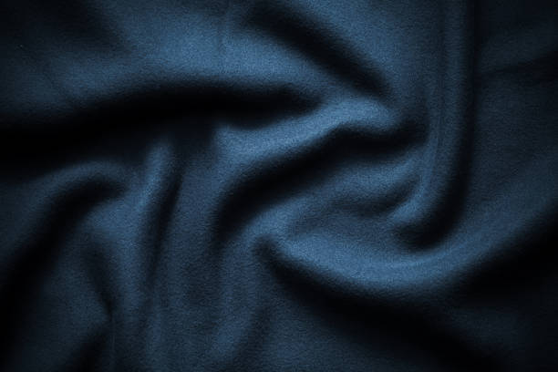Blue flannel blanket textile background textured