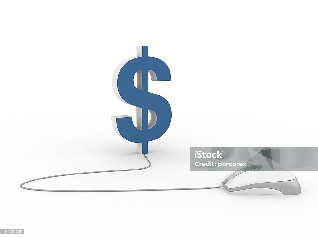 Dollar Sign Computer Dollar Sign With Computer Mouse Stock Photo - Download Image Now ...