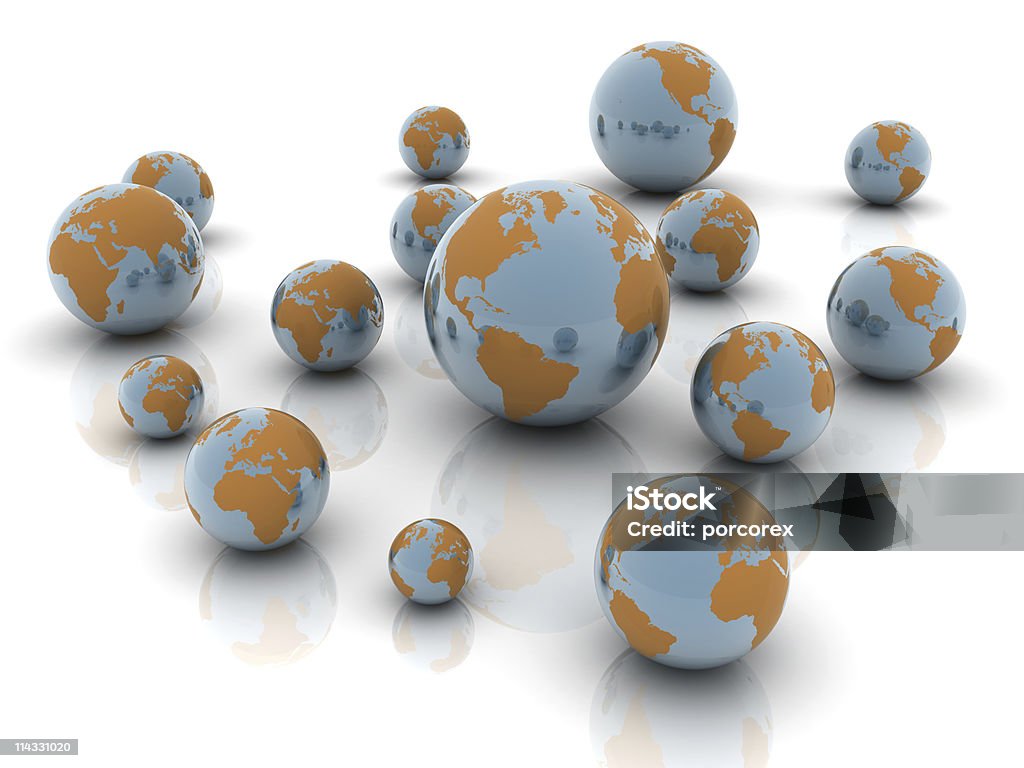 Globos de terra - Foto de stock de Azul royalty-free