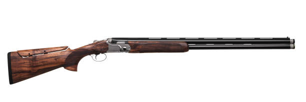 istock Classic double-barrell smooth-bore hunting rifle isolated on white background 1143311832