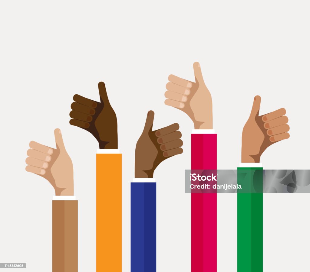 group of multicultural people thumbs up, vector illustration group of multicultural people thumbs up, vector illustration, group of multicultural people thumbs up, vector illustration Adult stock vector