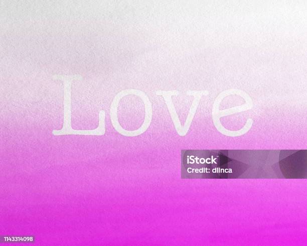 Love With Pink Background Watercolor Painted Fruit Of The Spirit Stock Photo - Download Image Now