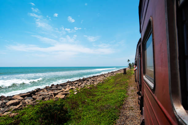 istock Coastal train in Sri Lanka 1143314244