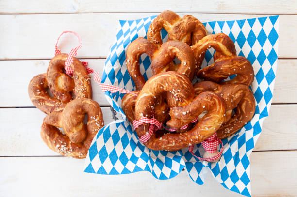 istock Crispy baked soft pretzels 1143315946