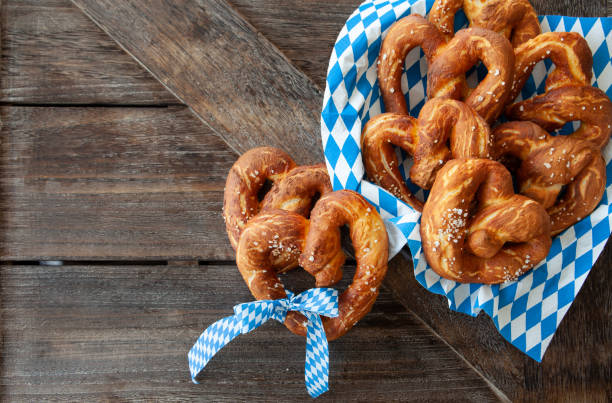istock Crispy baked soft pretzels 1143316028