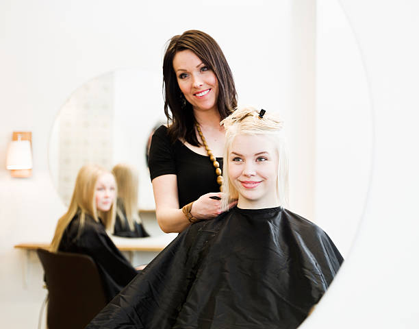 istock Hairdresser and customer 114331862
