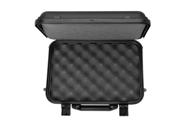 istock Black case for guns isolated for white background 1143319584