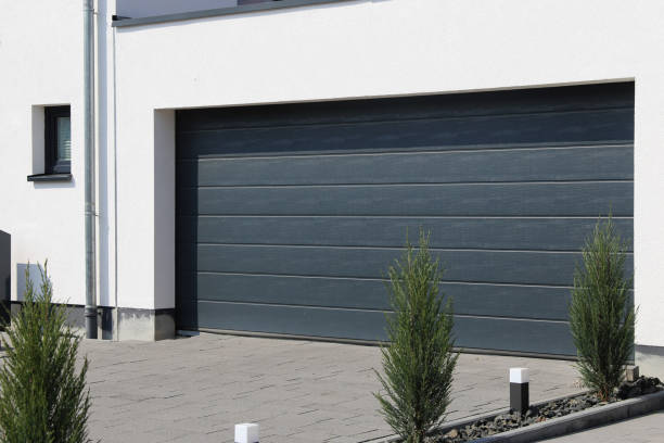 istock Modern new garage door (sectional door) 1143321775