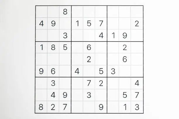 Sudoku puzzle that has not been solved yet