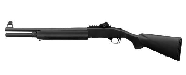 istock Gun. Shotgun isolated on white background 1143327771