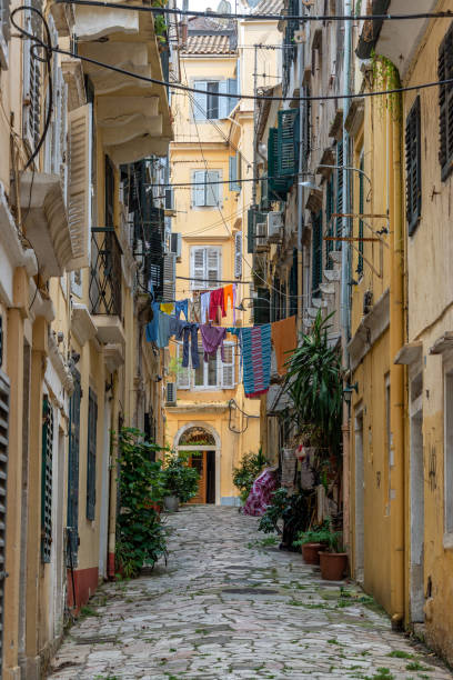istock Alleyway in Corfu, Greece 1143328279