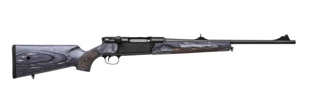 istock wooden hunting rifle isolated on white background 1143328320
