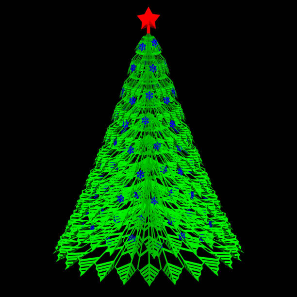 istock Green paper christmas. 1143329908