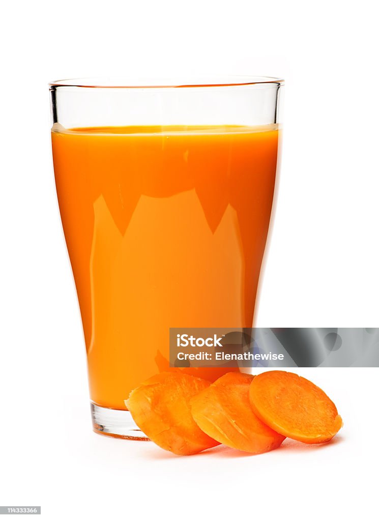 Succo di carota in vetro - Foto stock royalty-free di Alimentazione sana