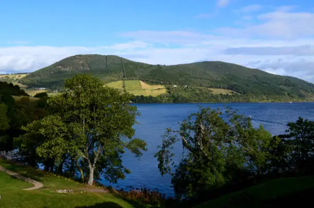 A lovely look at the rolling hills surrounding Loch Ness in Scotland.
