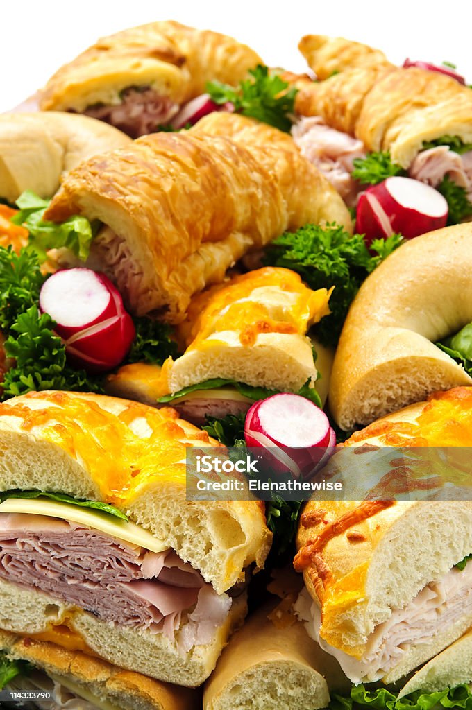 Sandwich vassoio di - Foto stock royalty-free di Alimentazione sana