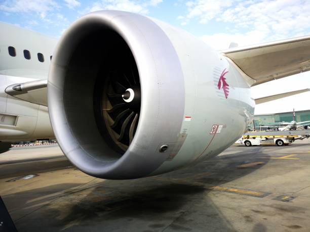 卡塔爾航空公司波音787夢幻客機 - qatar airways 個照片及圖片檔