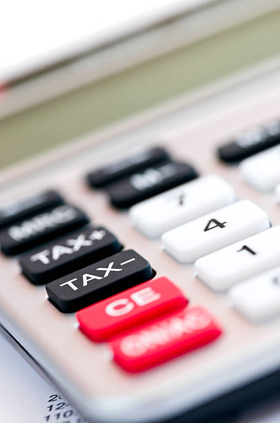istock Tax calculator keypad 114334514