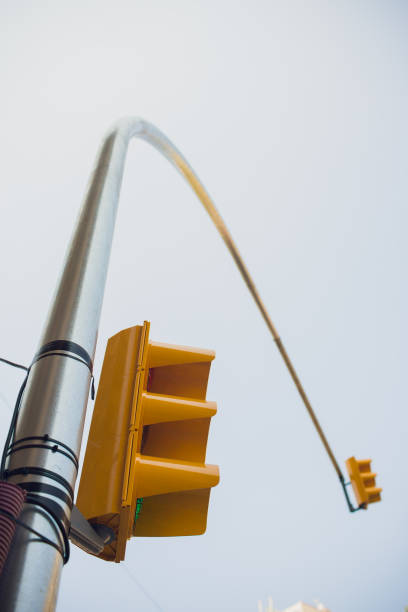 istock Traffic semaphore. Red light and green light. Pedestrians walking semaphore. 1143349957