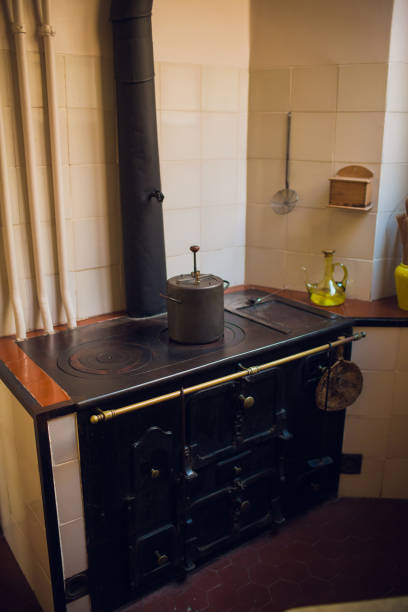 istock Original vintage kitchen of middle class from beginning of 20th century. 1143350006
