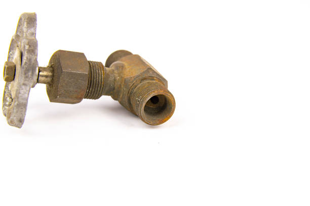 istock Old water tap on white background 1143351890