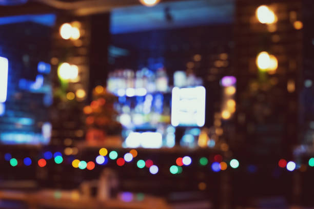 istock Blurred bokeh of the bar counter. 1143354966