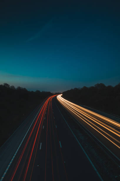 istock M1 Motorway at Night in UK 1143357407