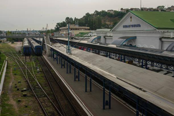 istock Train station in Sevastopol, Ukraine 1143360691
