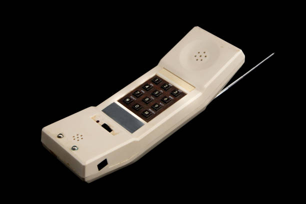 istock Old white vintage cordless telephone 1143361703